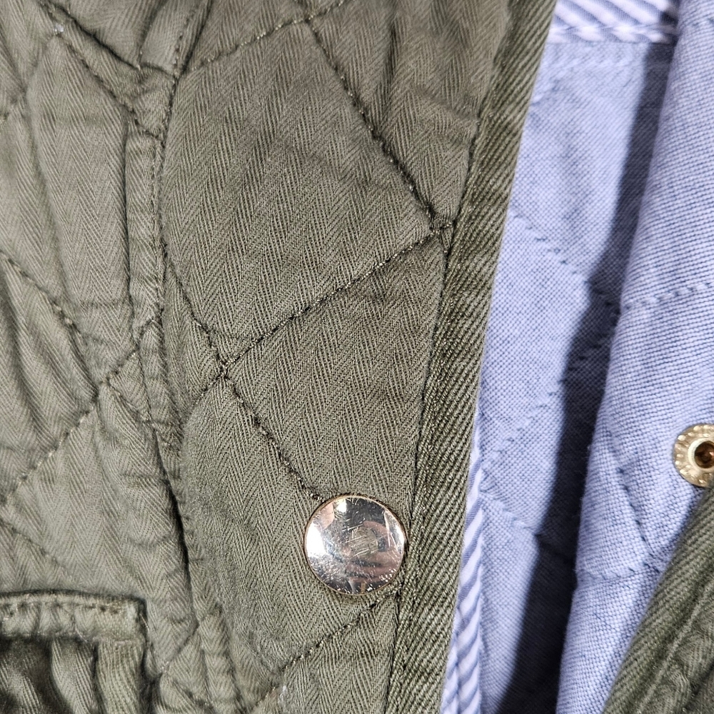 J. Crew Quilted Downtown Field Jacket M 💯 Cotton - Picture 8 of 12
